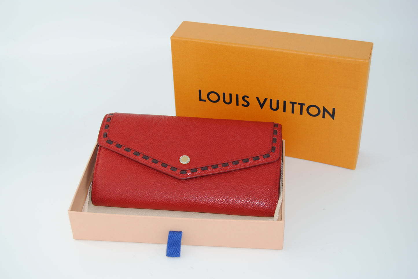Louis Vuitton Cerise Monogram Empreinte Leather Vosges Wallet