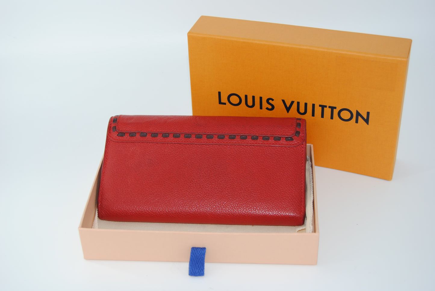 Louis Vuitton Cerise Monogram Empreinte Leather Vosges Wallet