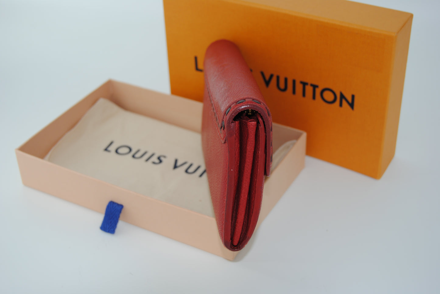 Louis Vuitton Cerise Monogram Empreinte Leather Vosges Wallet