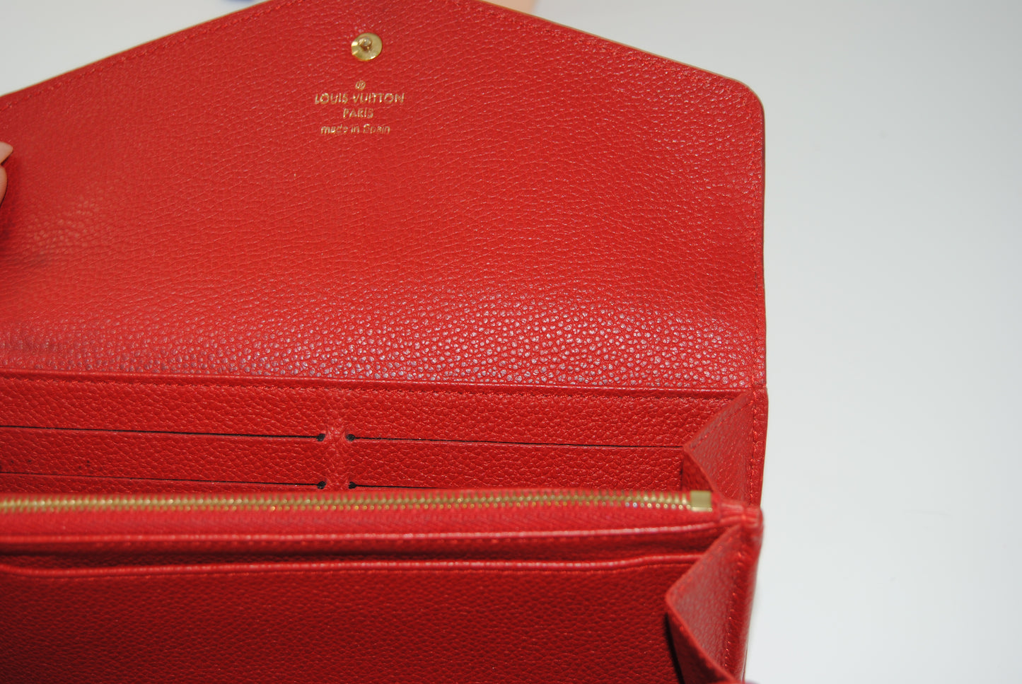 Louis Vuitton Cerise Monogram Empreinte Leather Vosges Wallet