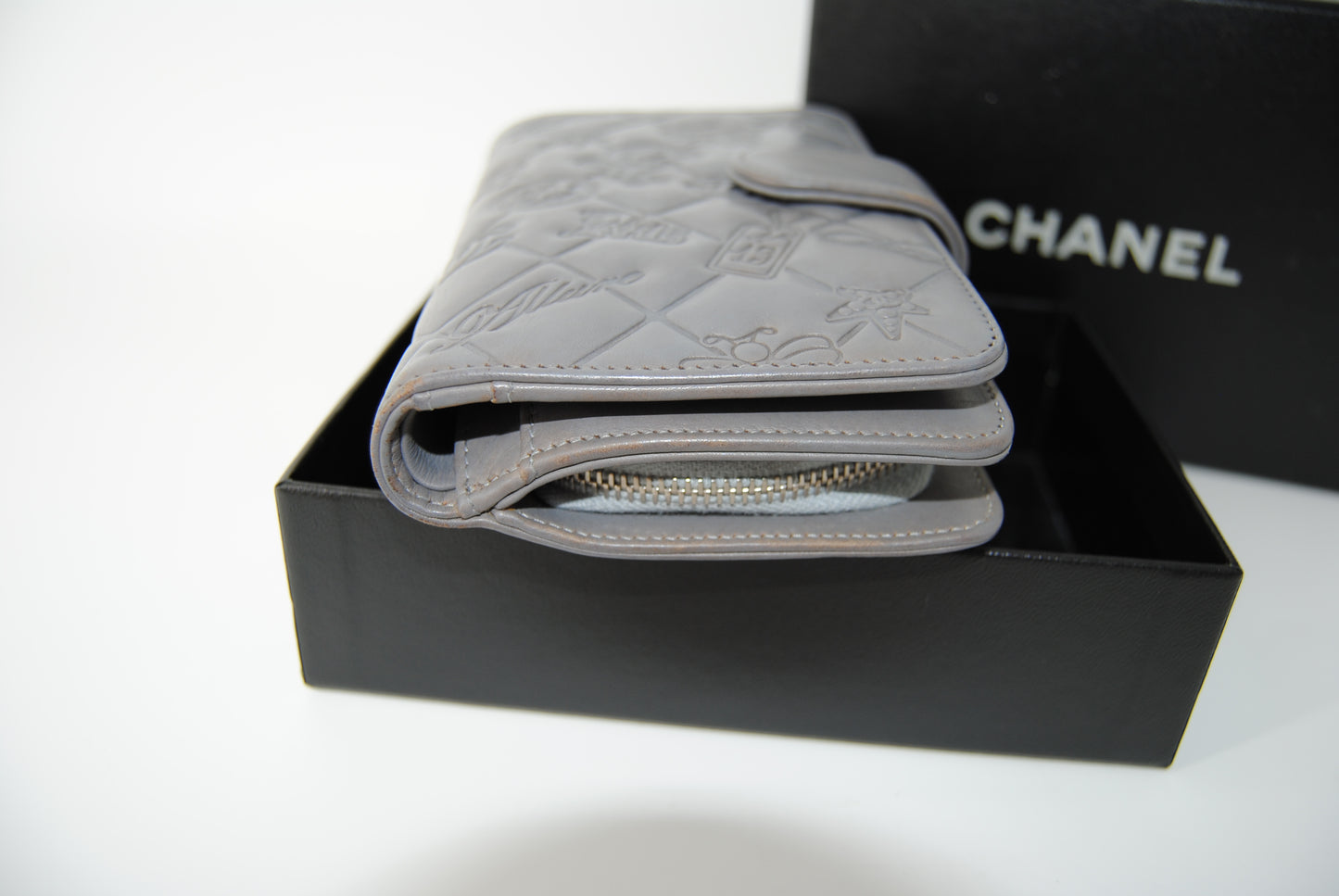 Chanel Grey Wallet