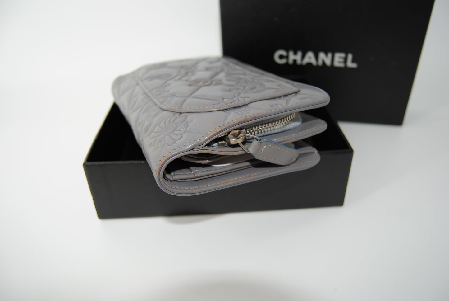 Chanel Grey Wallet