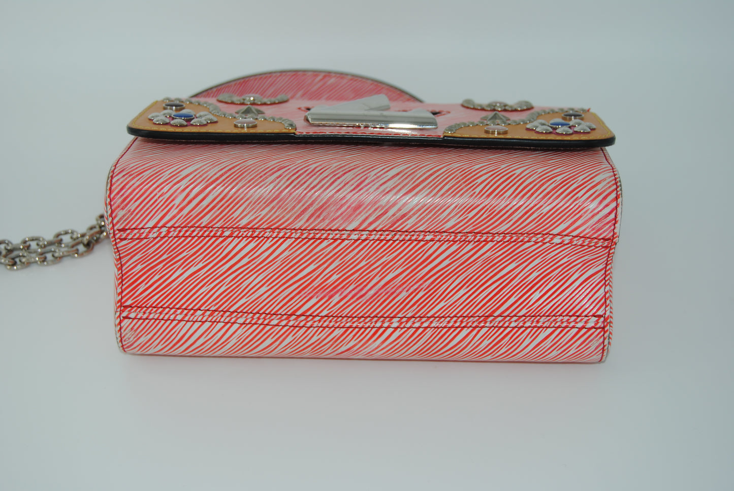Louis Vuitton Epi Studded Twist Shoulder Bag MM Red Limited Edition