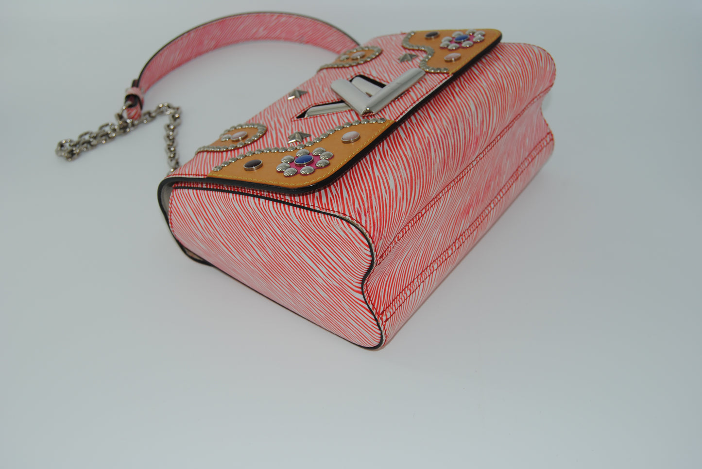 Louis Vuitton Epi Studded Twist Shoulder Bag MM Red Limited Edition