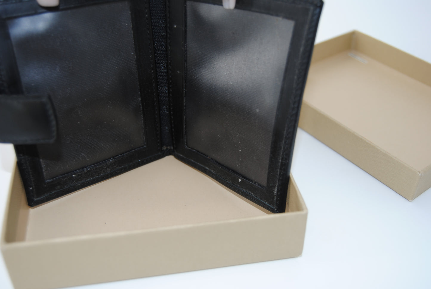 Burberry Nova Check Compact Wallet Black