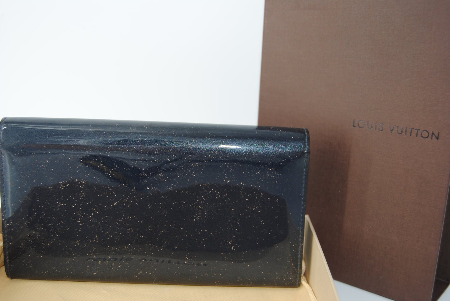Louis Vuitton Blue Infini Vernis Monogram Canvas Twist Wallet