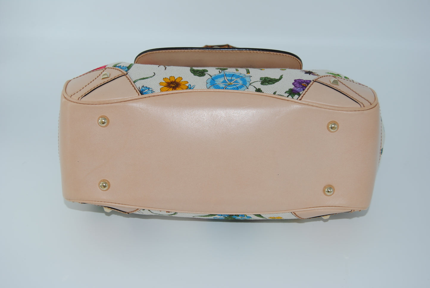 Gucci Floral Flora Bamboo Handle Bag