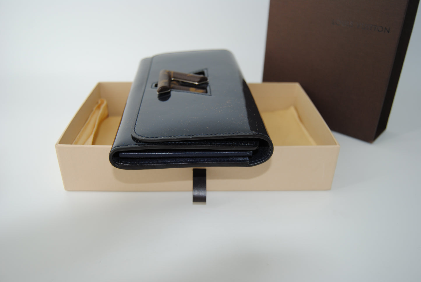 Louis Vuitton Blue Infini Vernis Monogram Canvas Twist Wallet