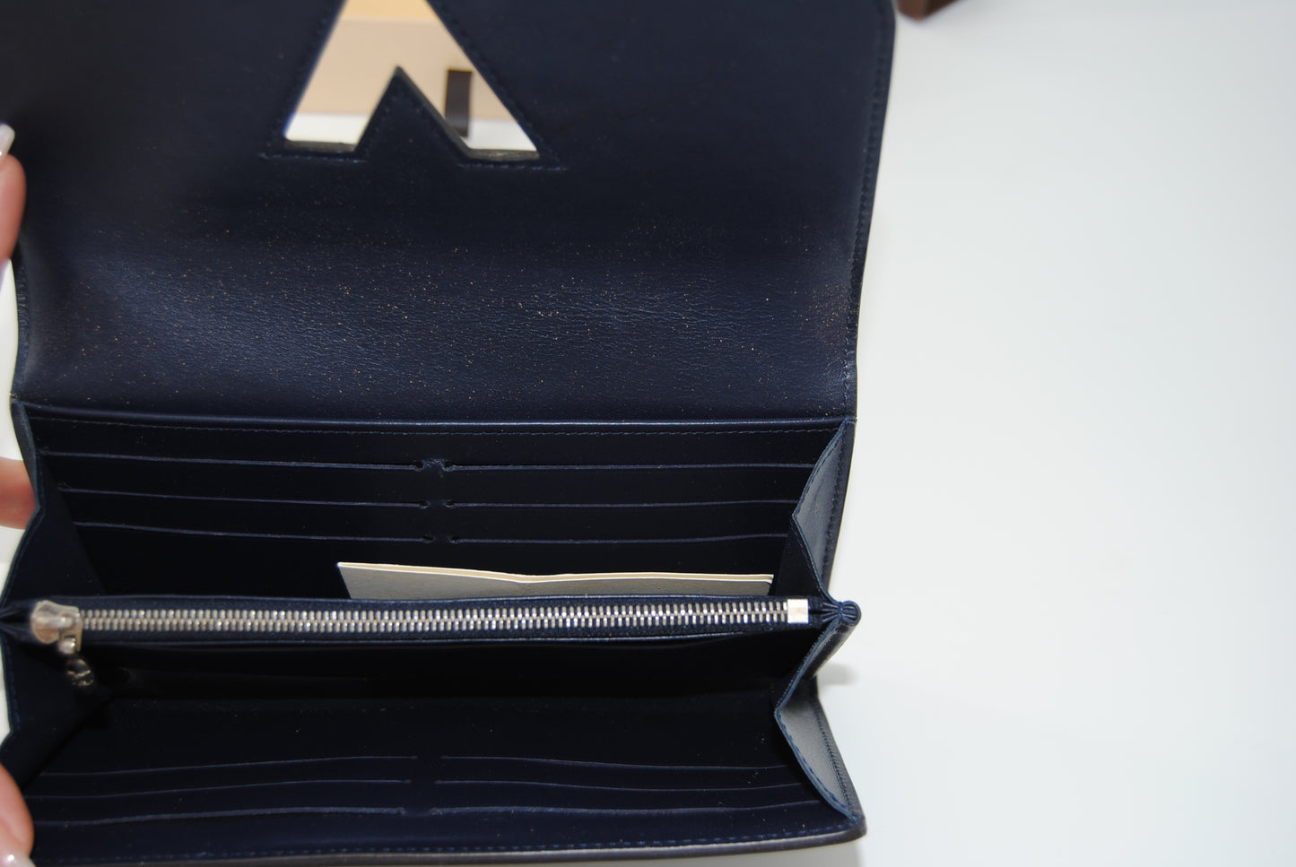 Louis Vuitton Blue Infini Vernis Monogram Canvas Twist Wallet