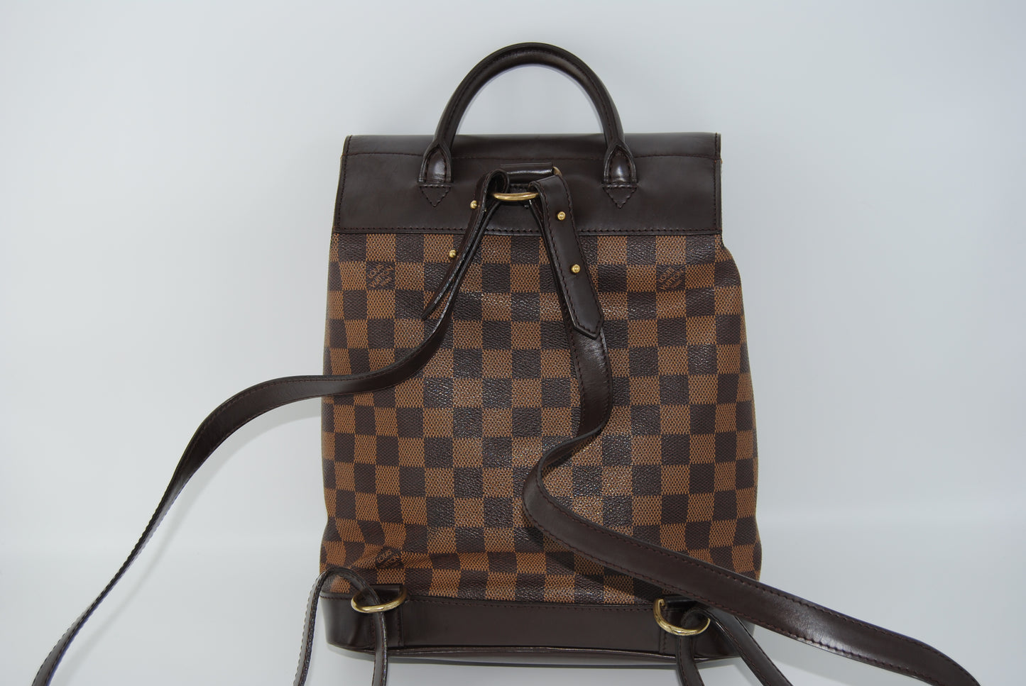 Louis Vuitton Damier Soho Rucksack Backpack Brown