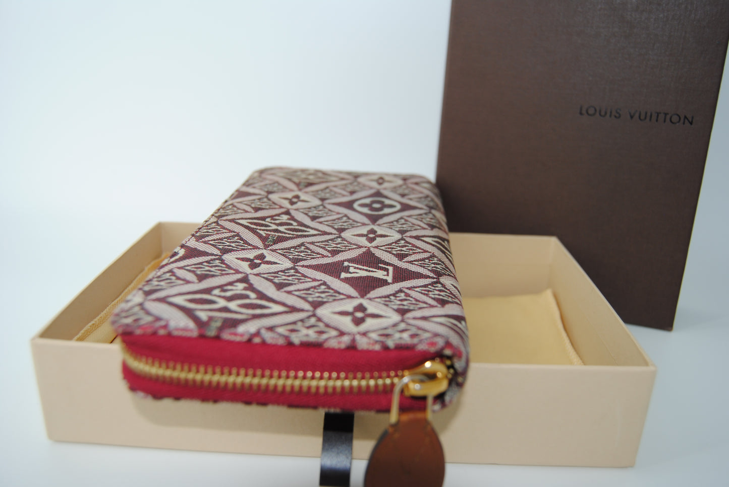 Louis Vuitton Jacquard Since 1854 Zippy Wallet Bordeaux