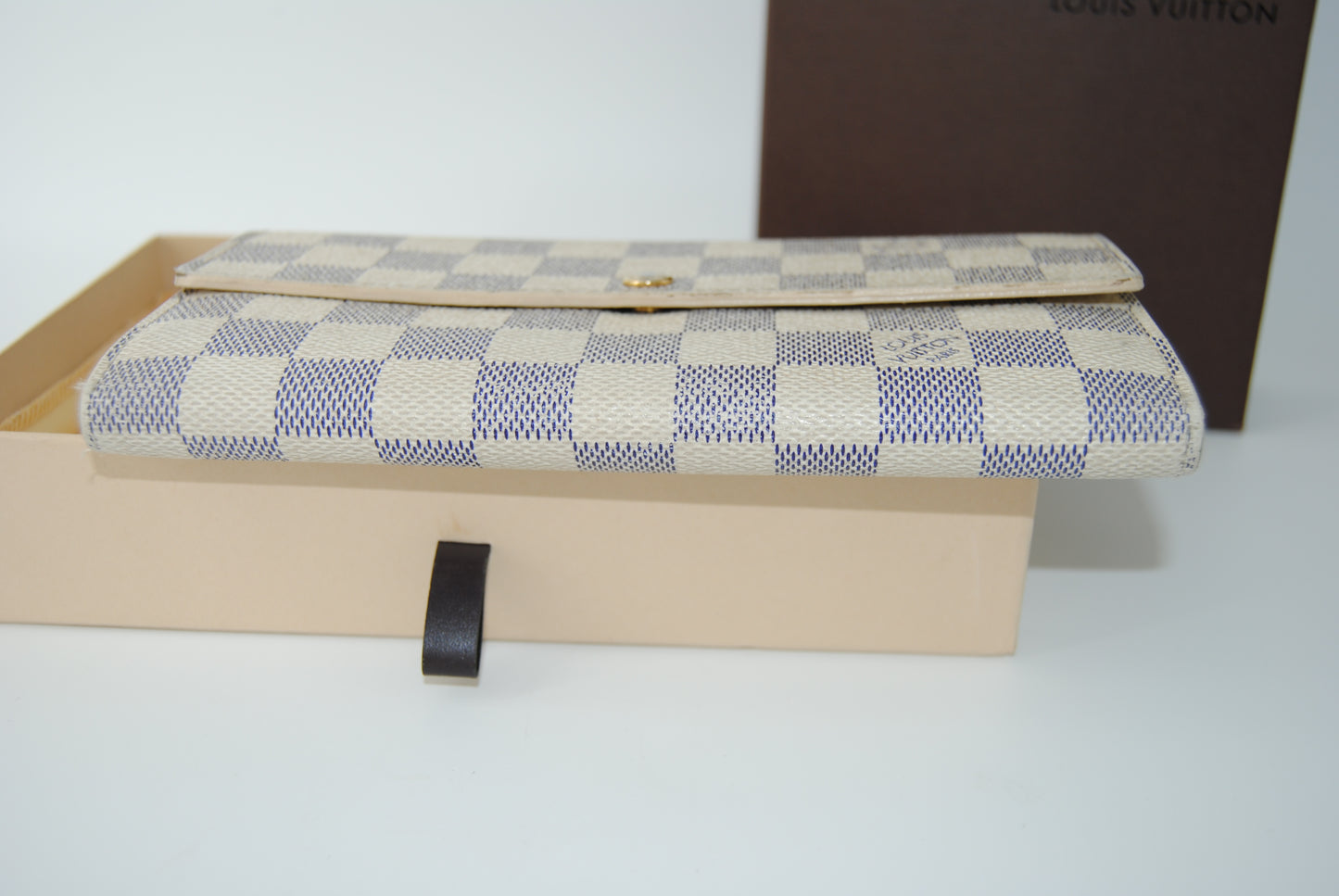 Louis Vuitton Damier Azur Sarah Long Wallet