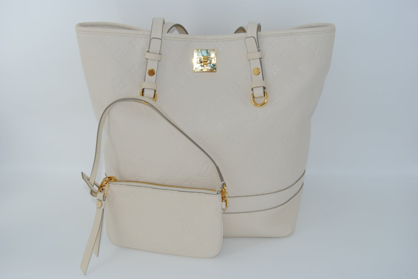 Louis Vuitton Empreinte Citadine PM Beige