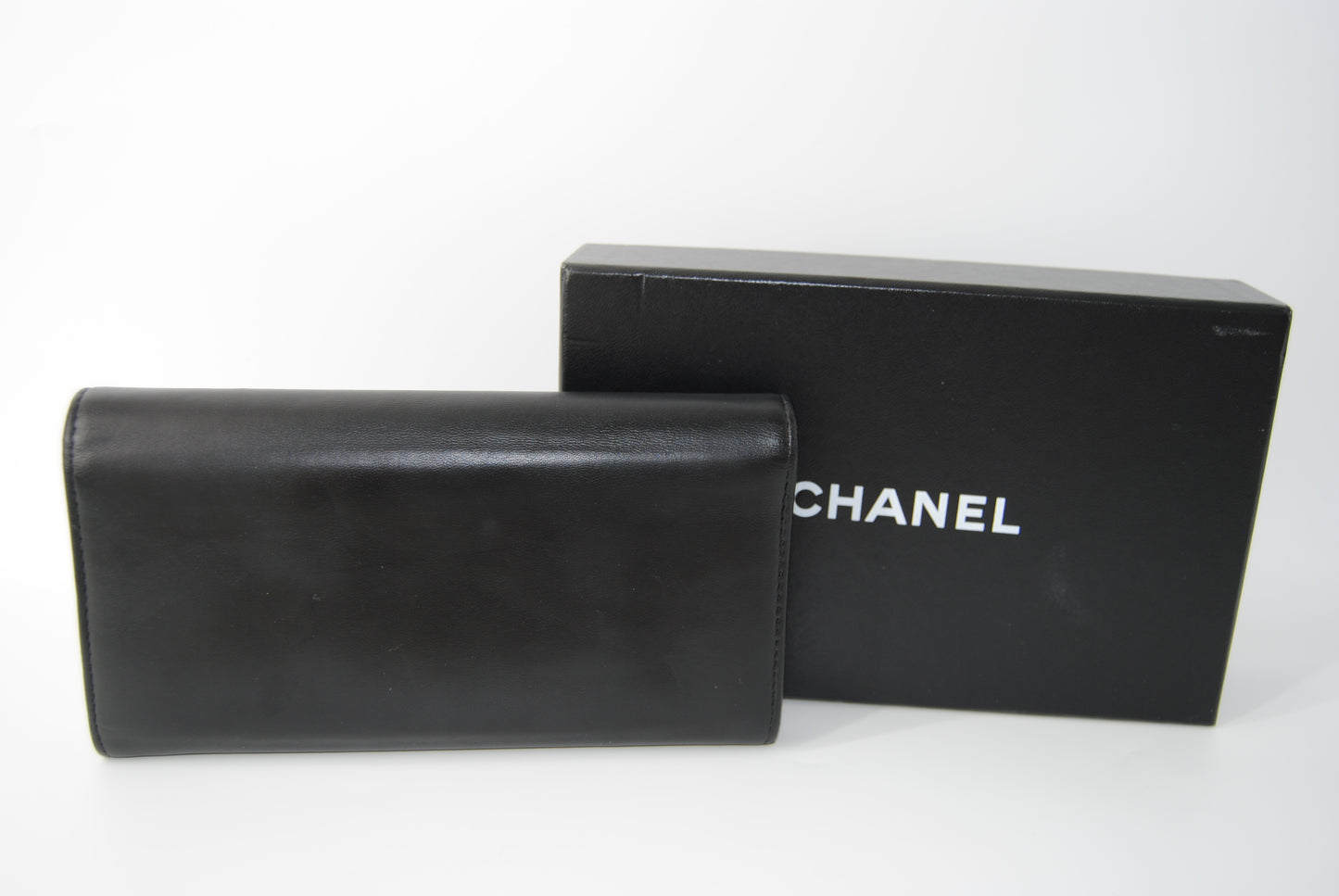 Chanel Black Caviar Leather CC Timeless Wallet
