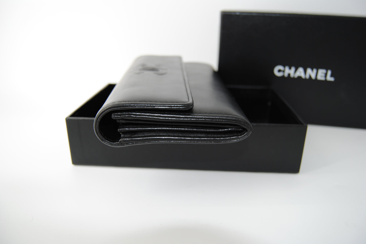 Chanel Black Caviar Leather CC Timeless Wallet