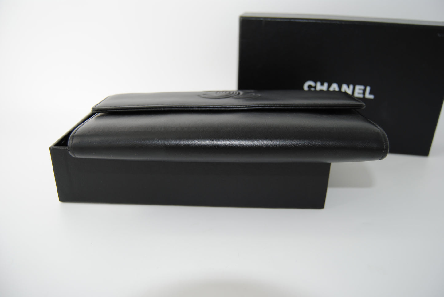 Chanel Black Caviar Leather CC Timeless Wallet