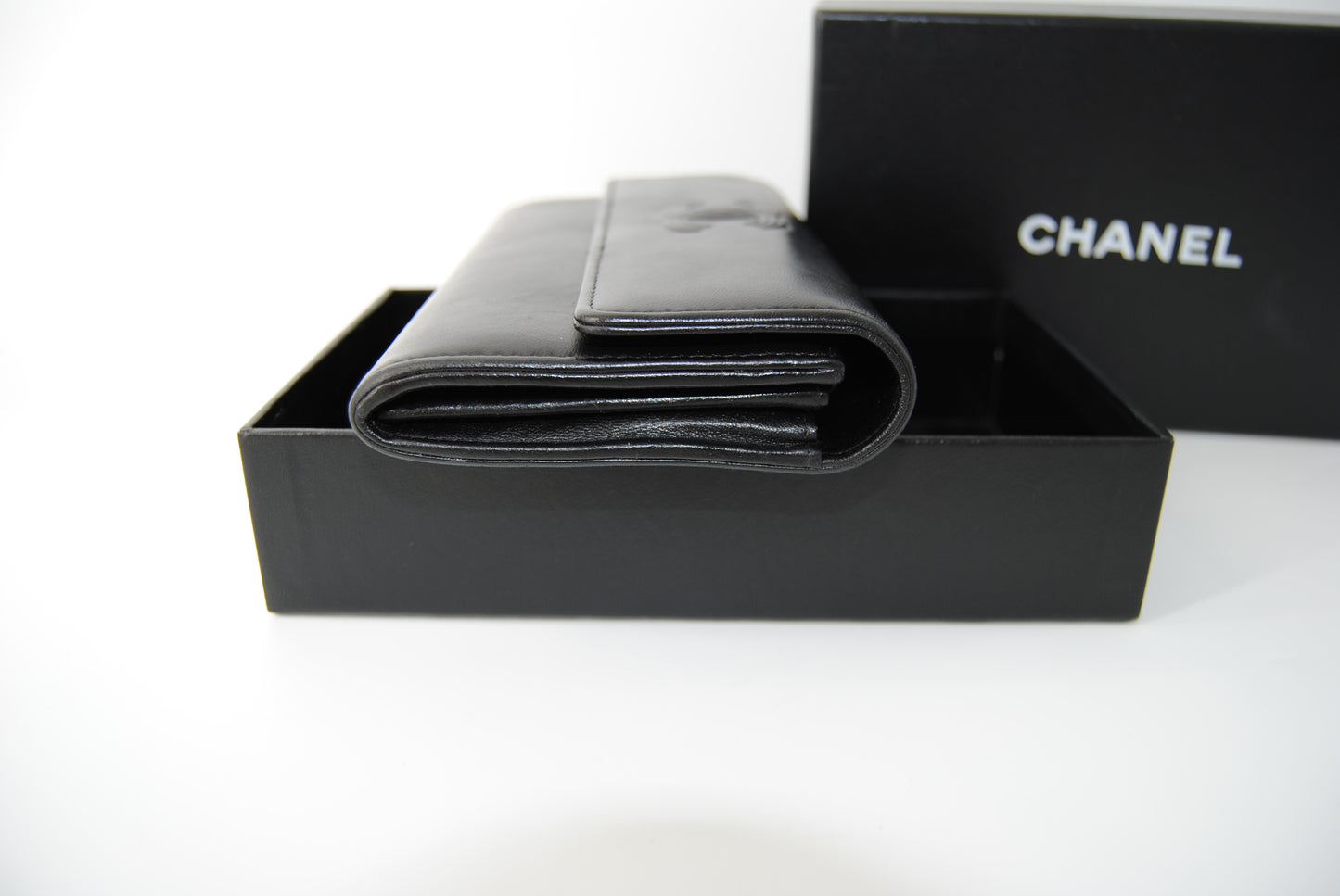 Chanel Black Caviar Leather CC Timeless Wallet