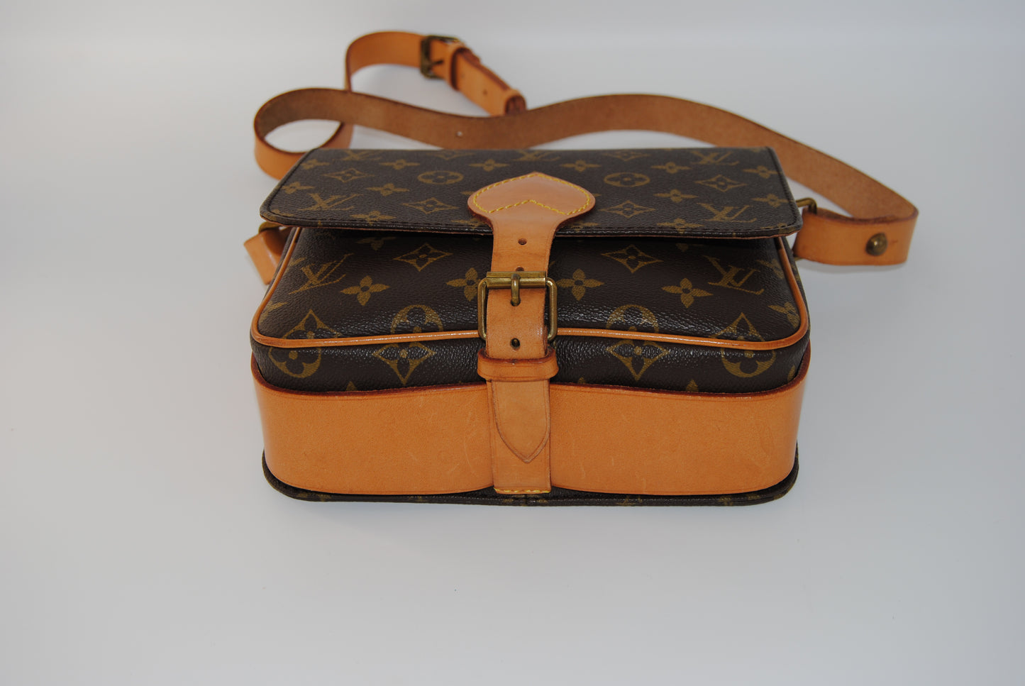 Louis Vuitton Monogram Canvas Cartouchiere MM Shoulder Bag