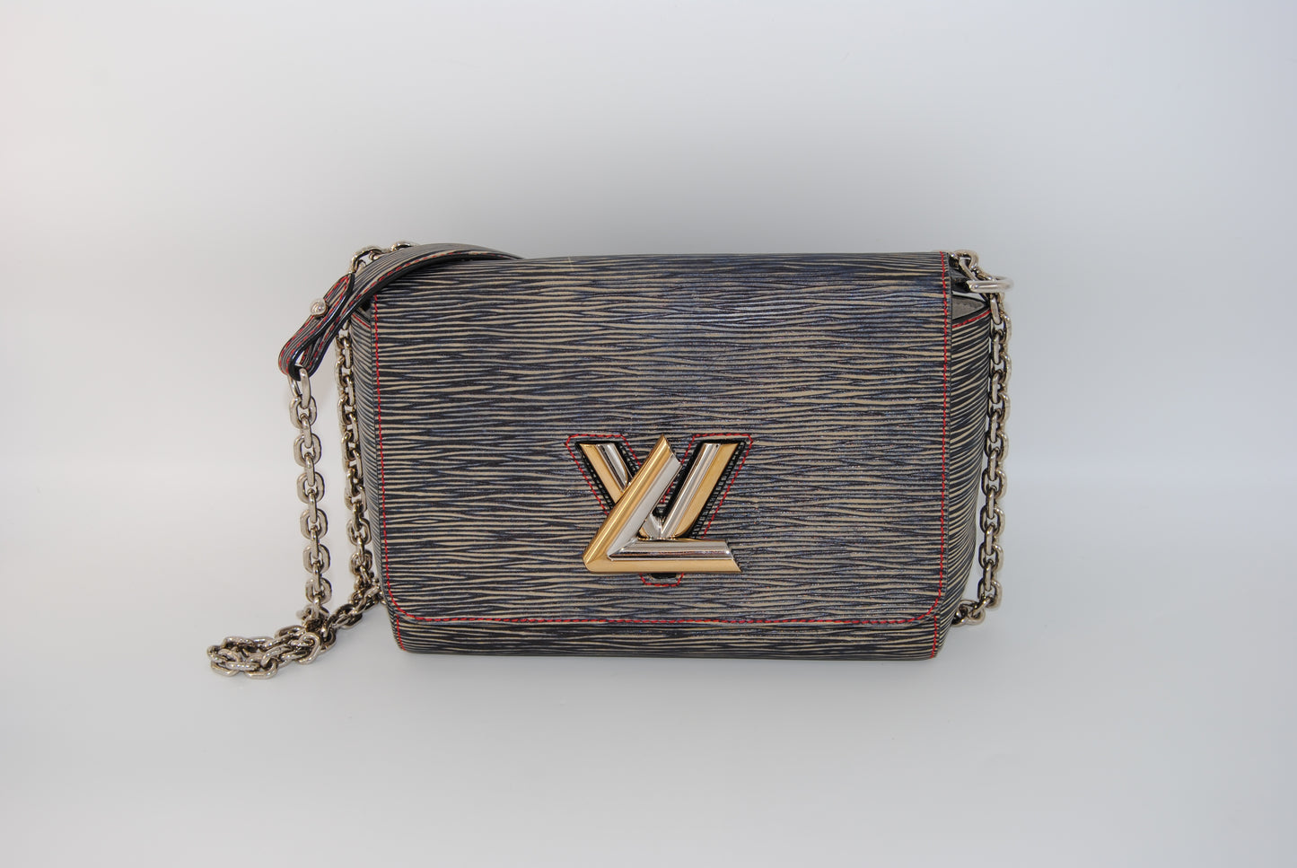 Louis Vuitton Epi Twist Shoulder Bag MM Denim Dark