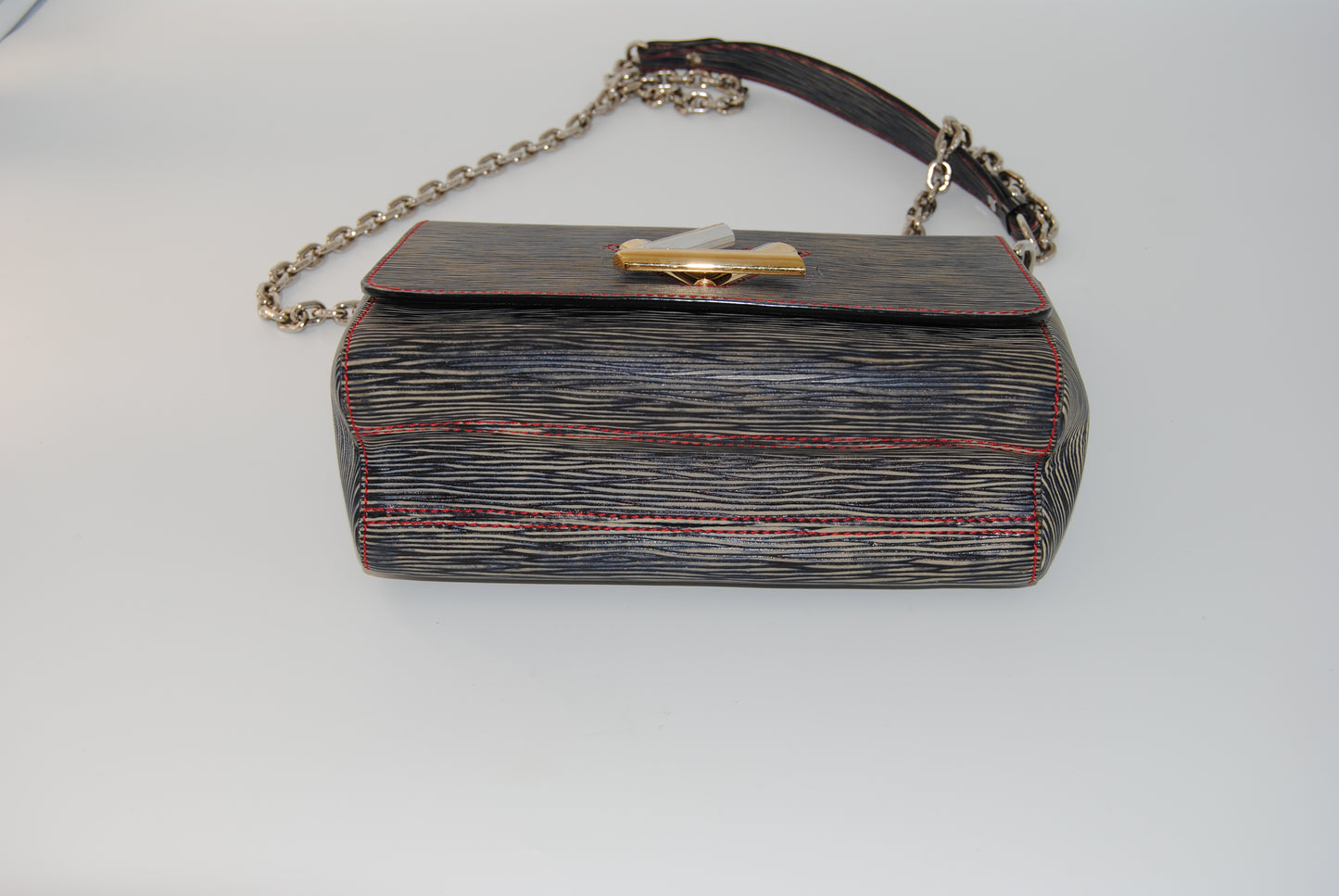 Louis Vuitton Epi Twist Shoulder Bag MM Denim Dark