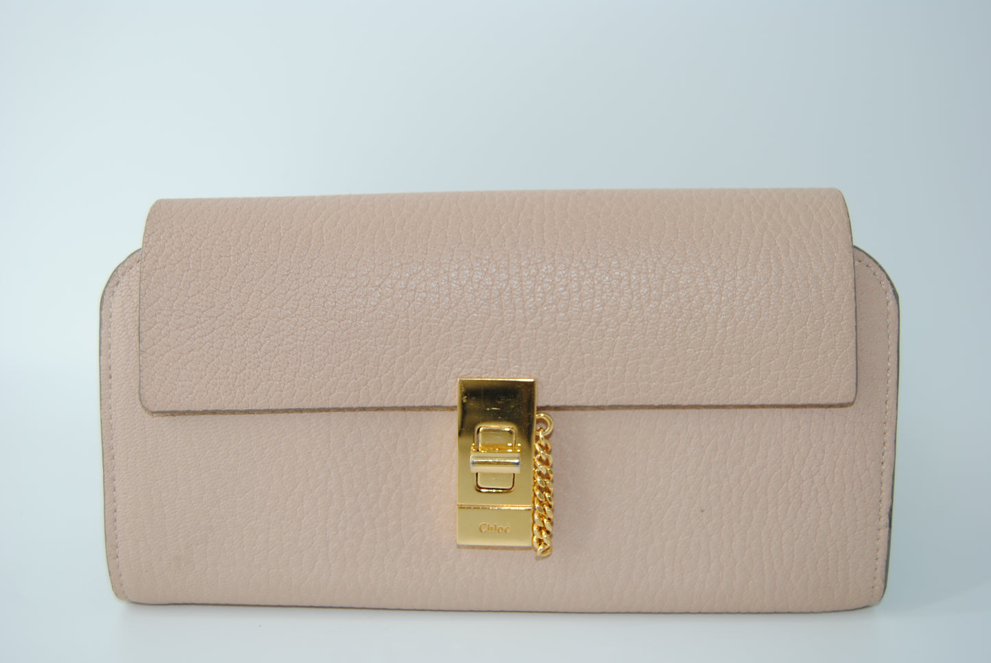 Chloe Pink Drew Flap Long Wallet