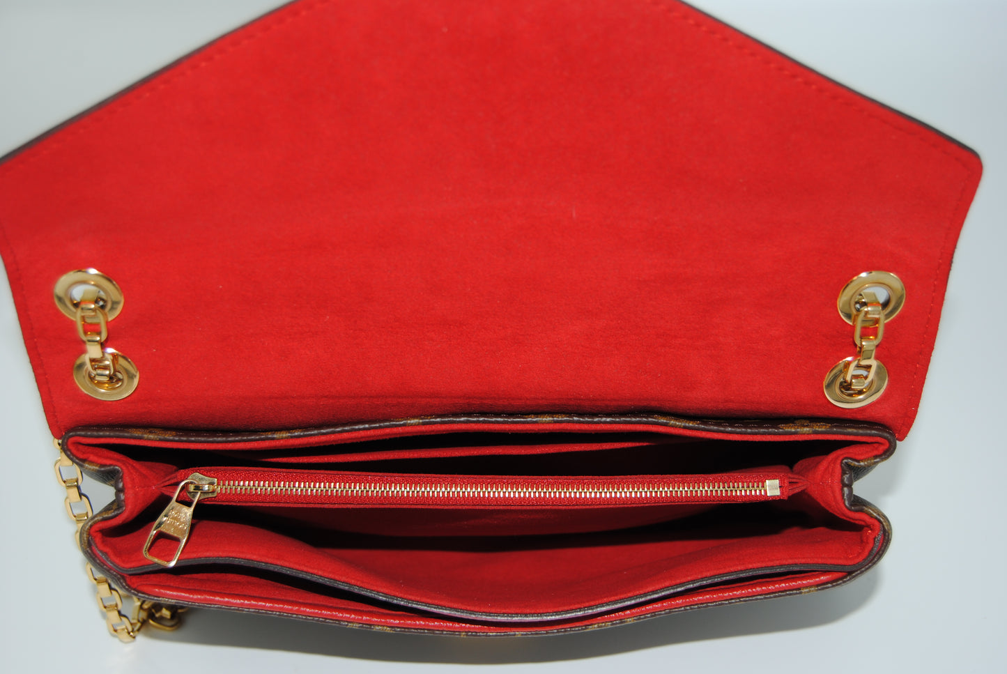 Louis Vuitton Monogram Canvas Pallas Chain Cherry Shoulder Bag