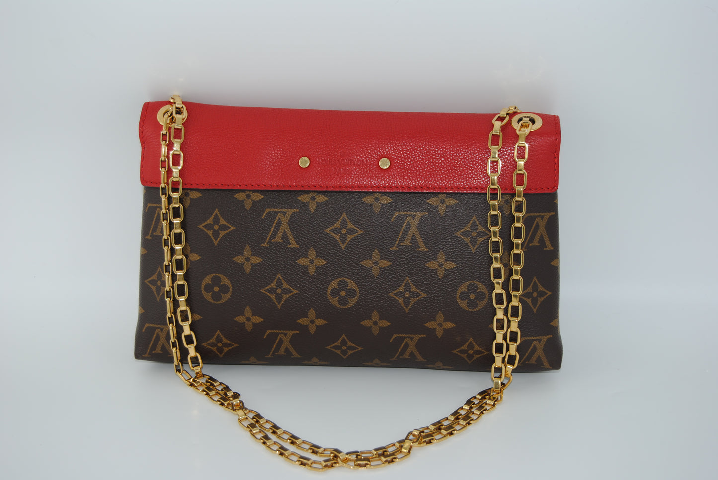 Louis Vuitton Monogram Canvas Pallas Chain Cherry Shoulder Bag
