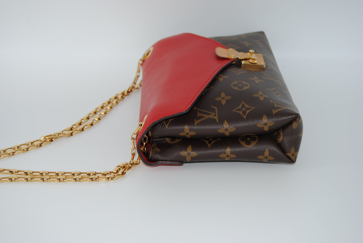 Louis Vuitton Monogram Canvas Pallas Chain Cherry Shoulder Bag