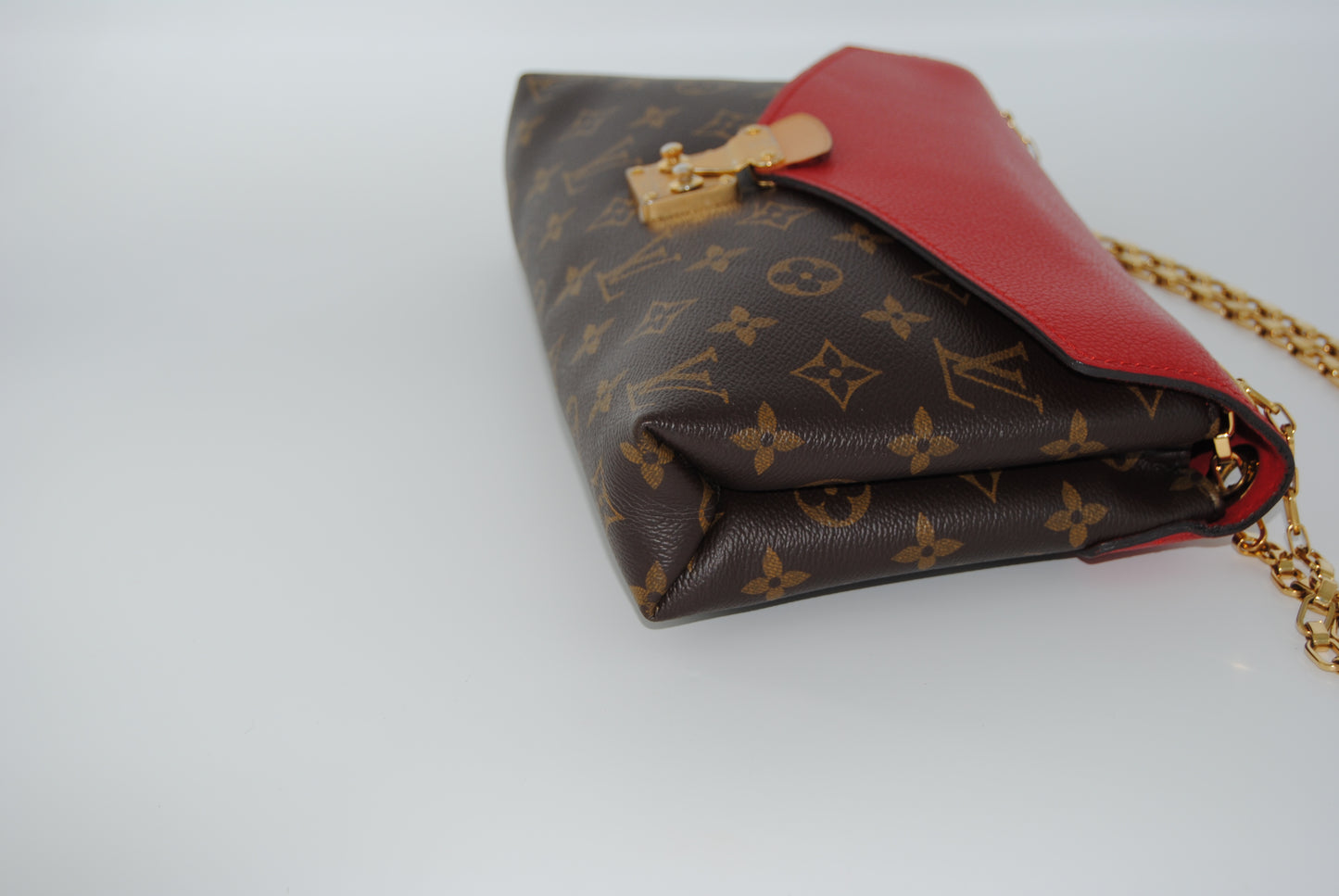 Louis Vuitton Monogram Canvas Pallas Chain Cherry Shoulder Bag
