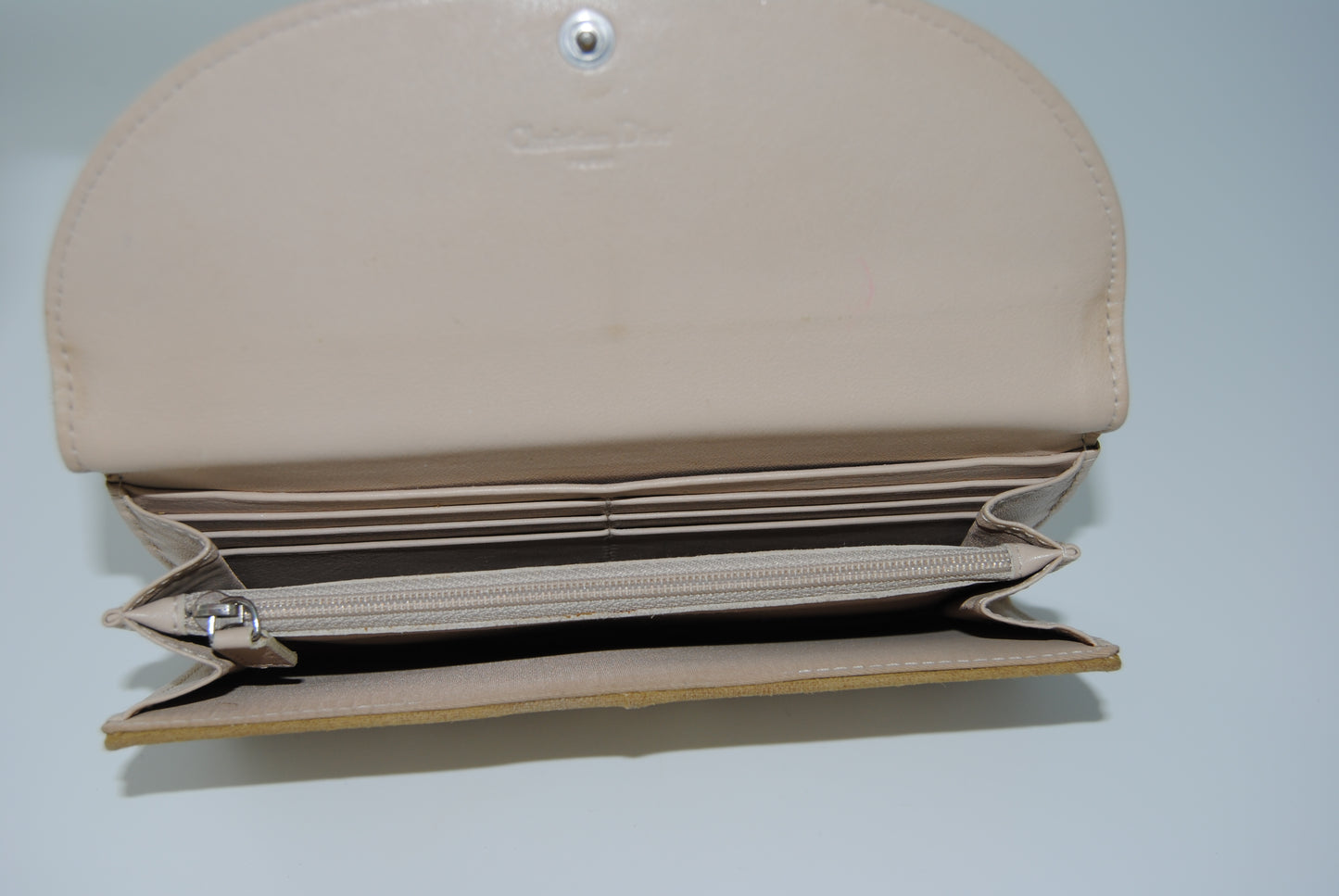 Dior Beige Dionissimo Coated Wallet