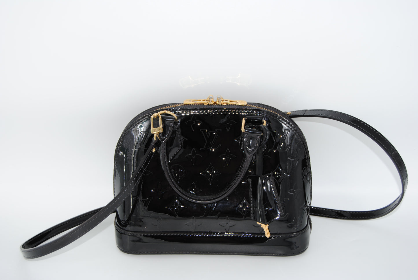 Louis Vuitton Vernis Alma BB Noir Magnetique