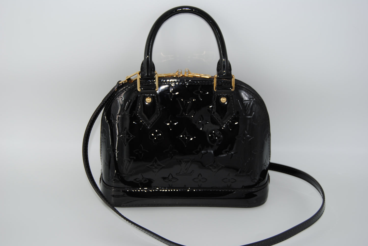 Louis Vuitton Vernis Alma BB Noir Magnetique