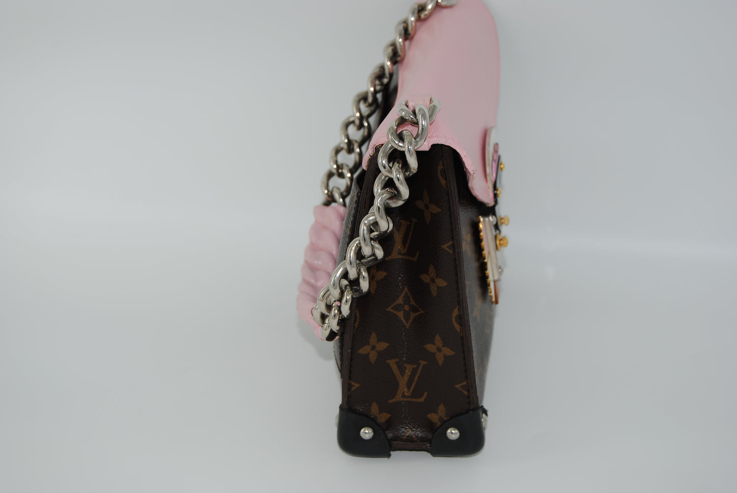 Louis Vuitton Monogram Tribal Chain Mask Pochette Pink