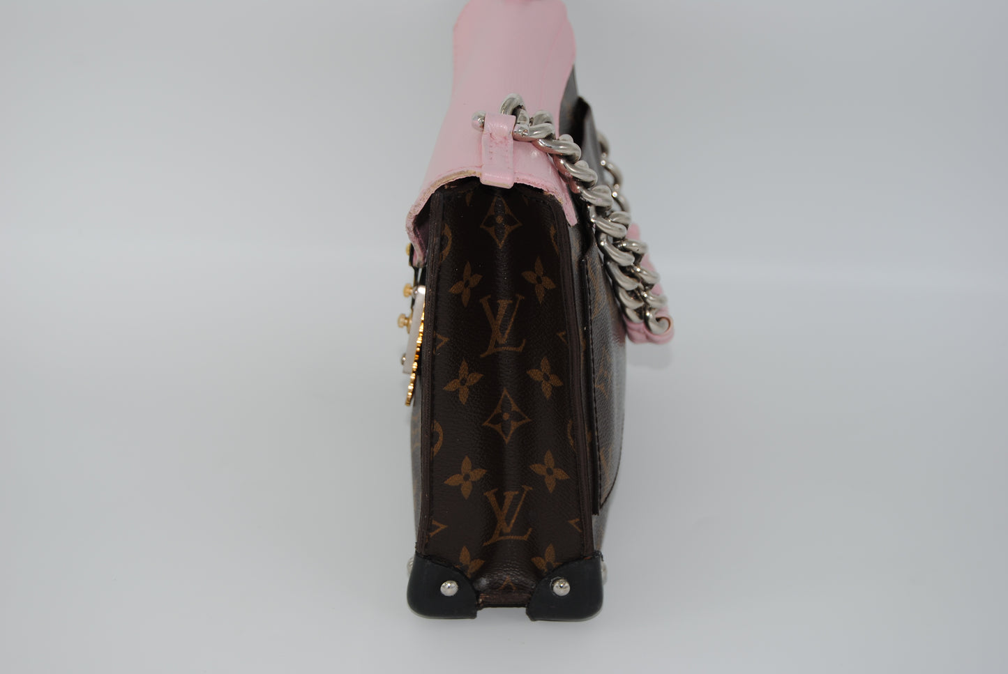 Louis Vuitton Monogram Tribal Chain Mask Pochette Pink