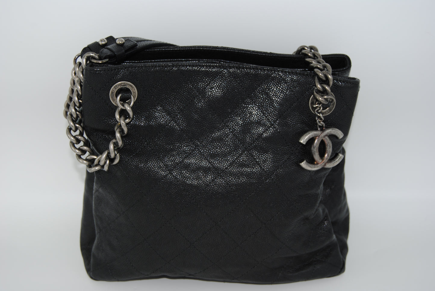 Chanel Simply CC Tote Quilted Caviar