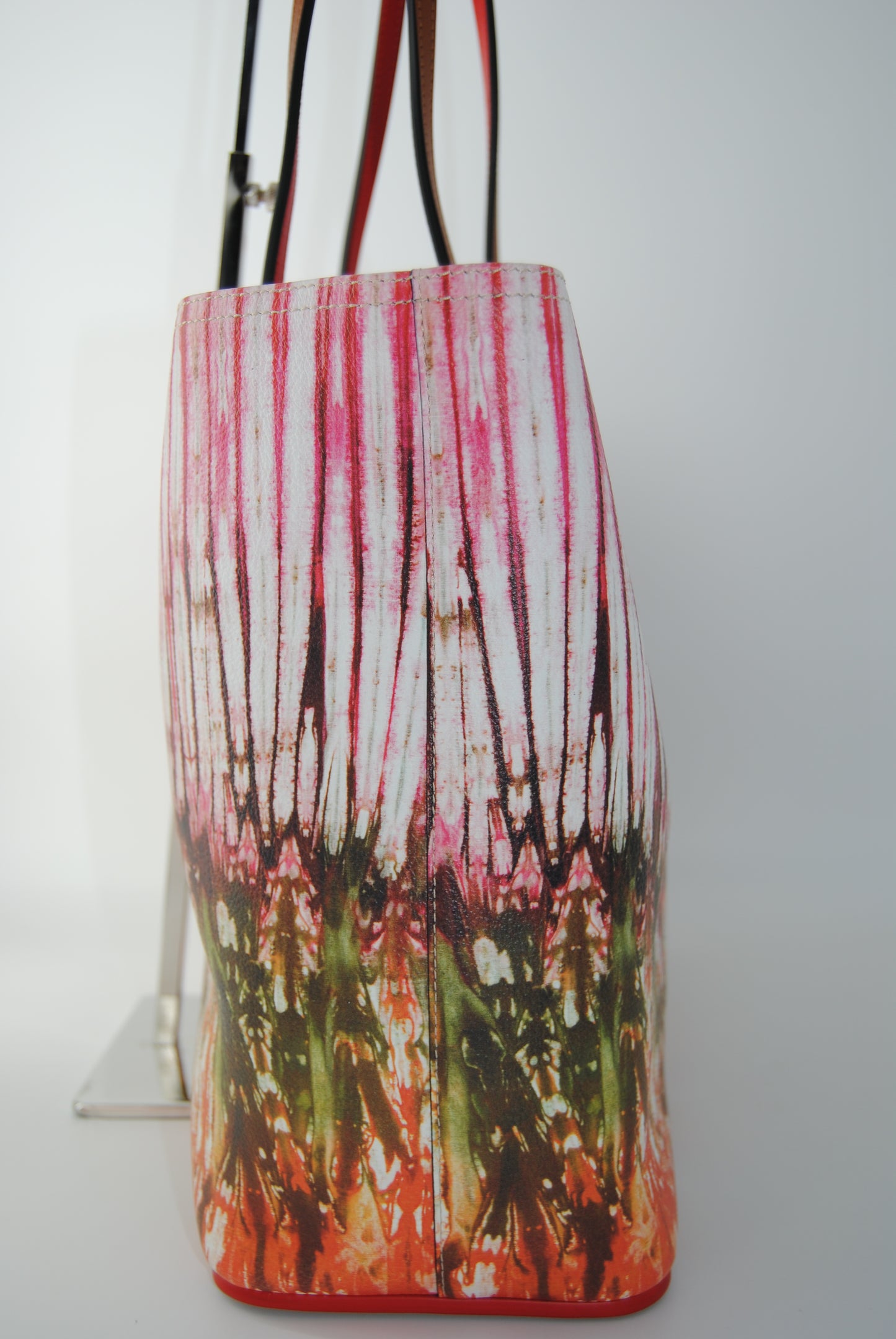 CHRISTIAN LOUBOUTIN Cabata East West Large Printed Leather Tote Bag Multicolor