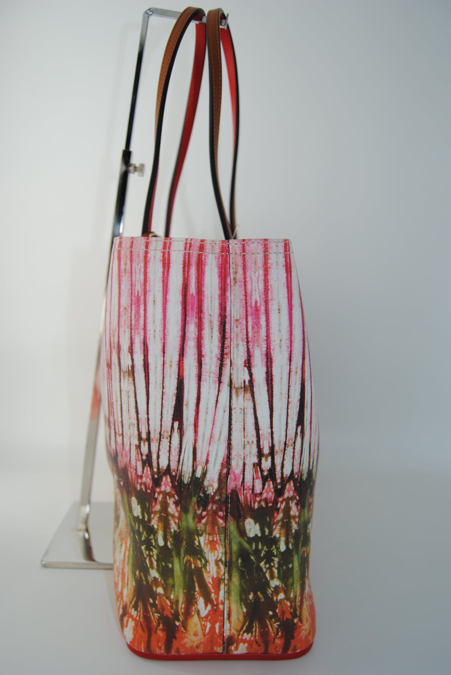 CHRISTIAN LOUBOUTIN Cabata East West Large Printed Leather Tote Bag Multicolor
