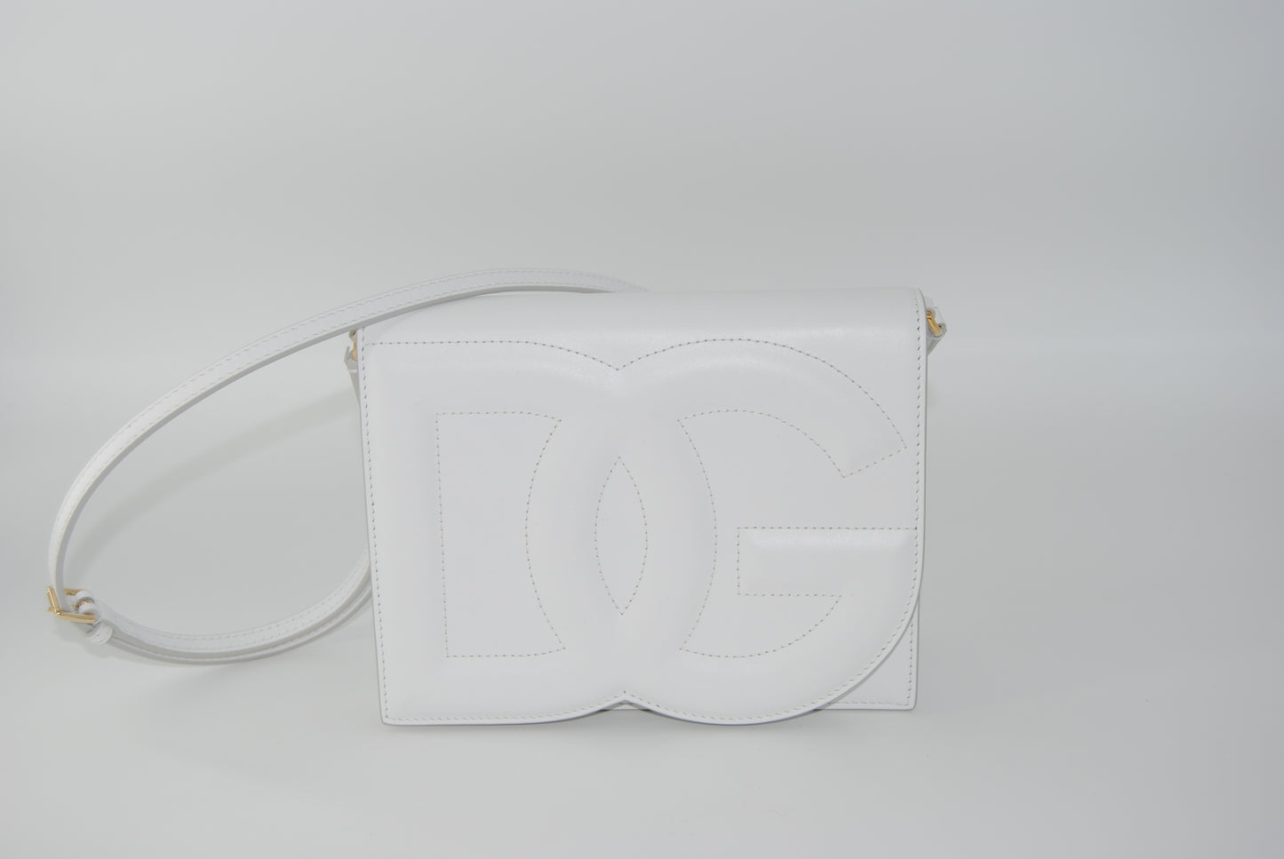 Dolce& Gabanna Calfskin Logo Crossbody
