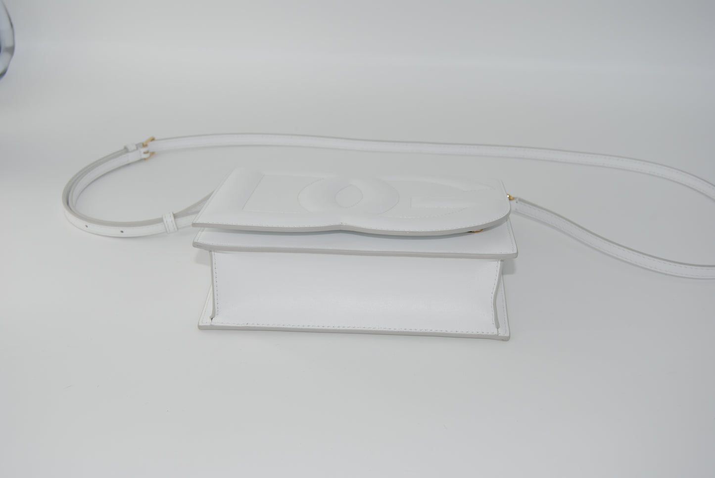 Dolce& Gabanna Calfskin Logo Crossbody