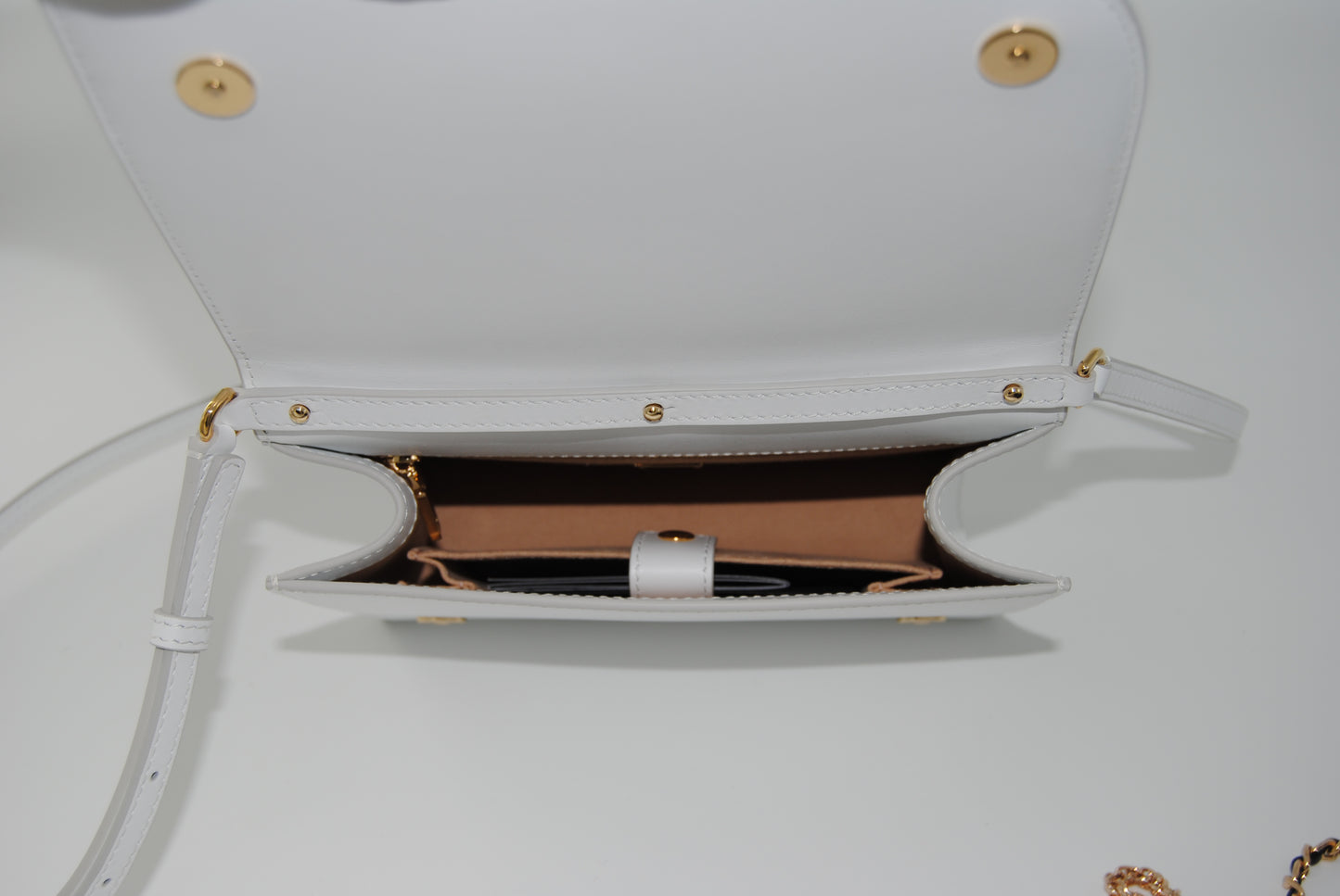 Dolce& Gabanna Calfskin Logo Crossbody