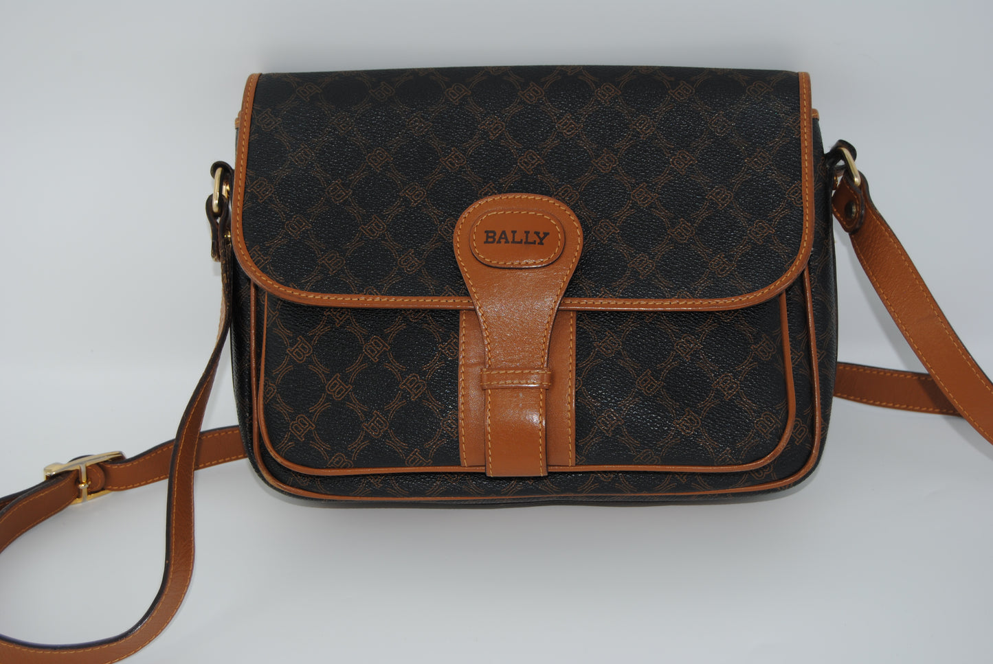 Bally Monogram Leather Crossbody