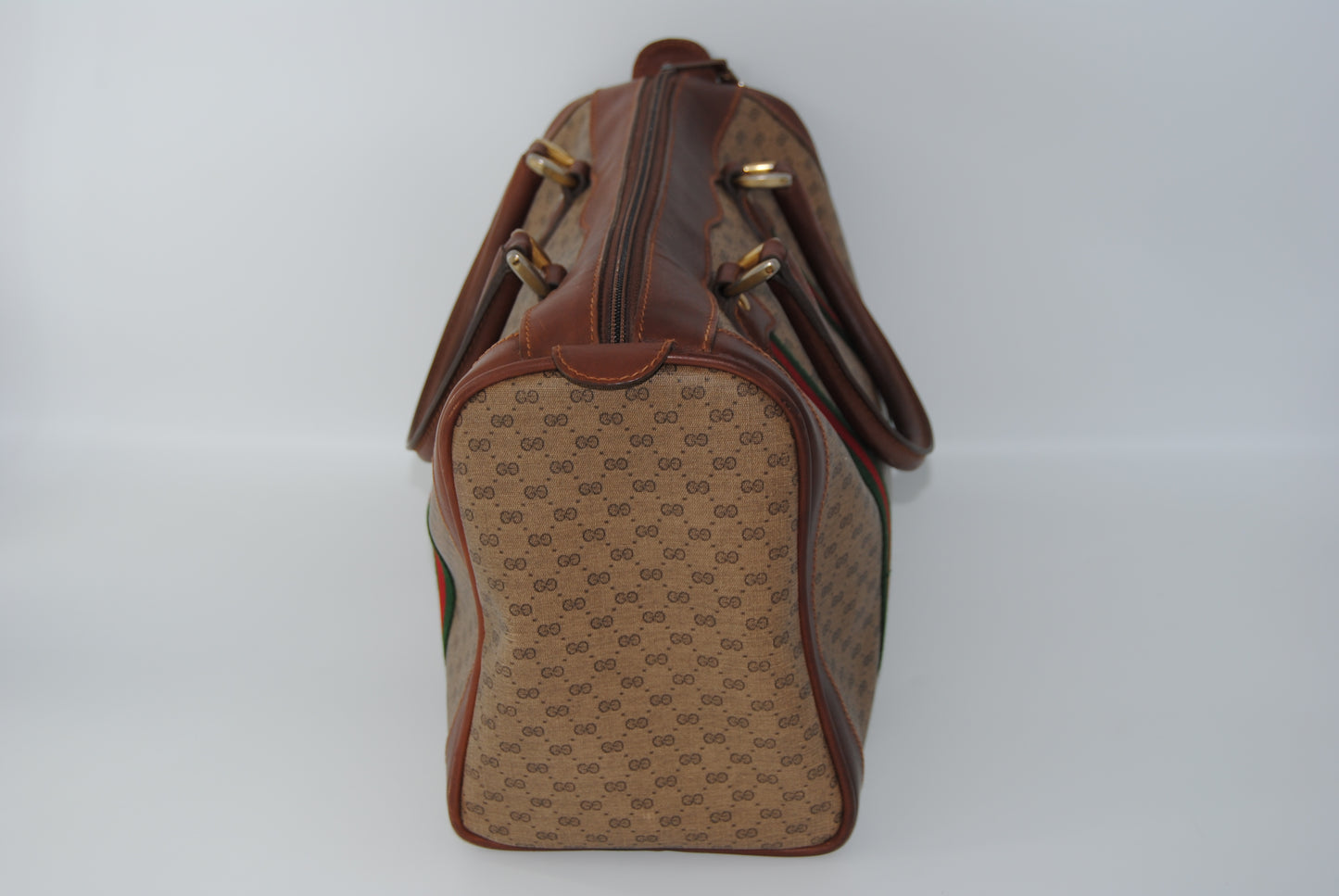 GUCCI GG Canvas Web Boston Vintage