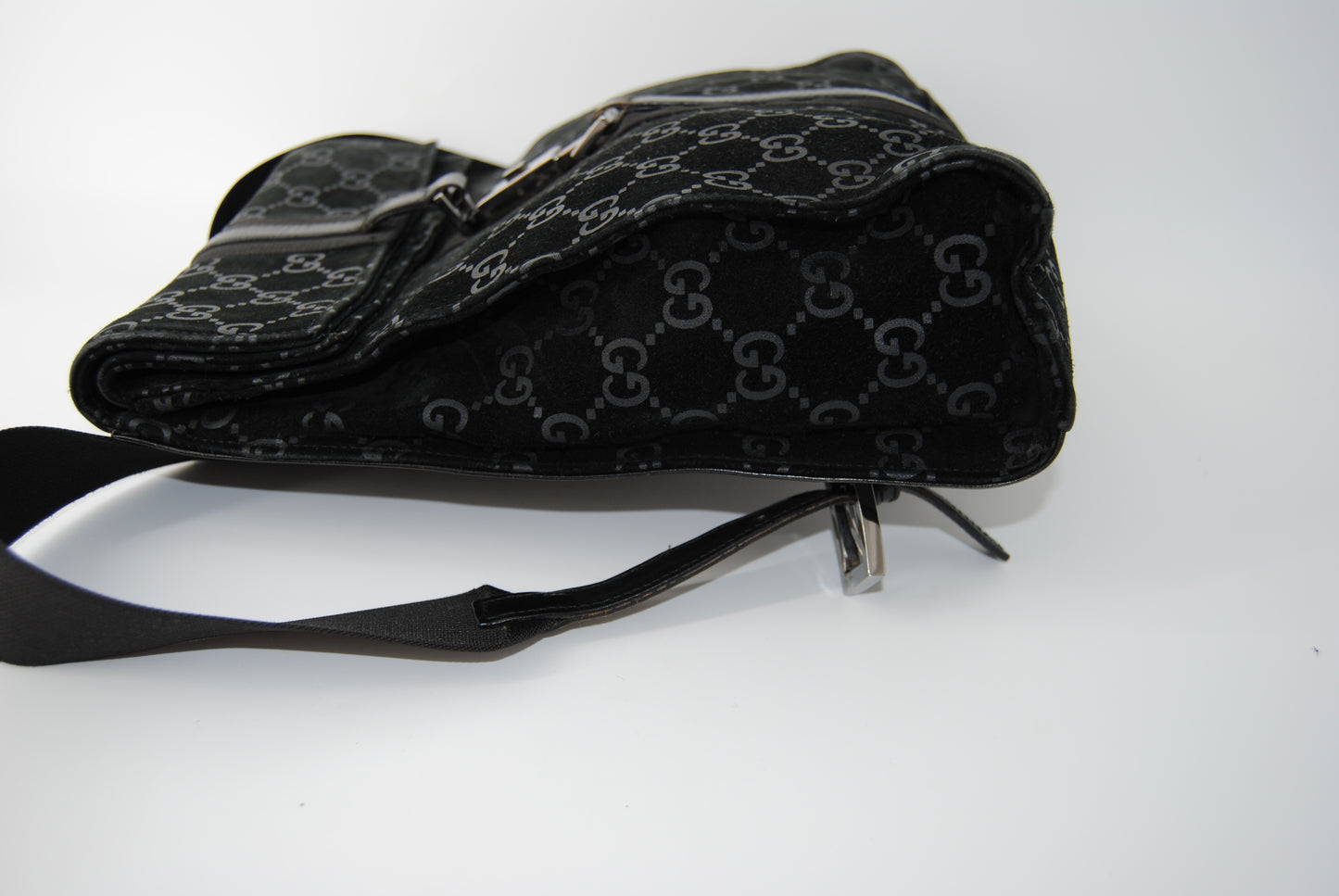 Gucci Monogram Small Backpack Black