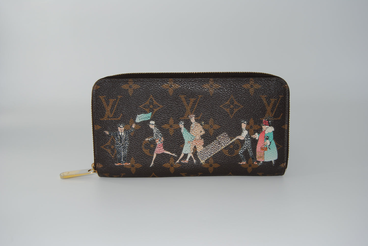 Louis Vuitton Limited Edition Monogram Illustre Champs Elysees Zip Around Wallet