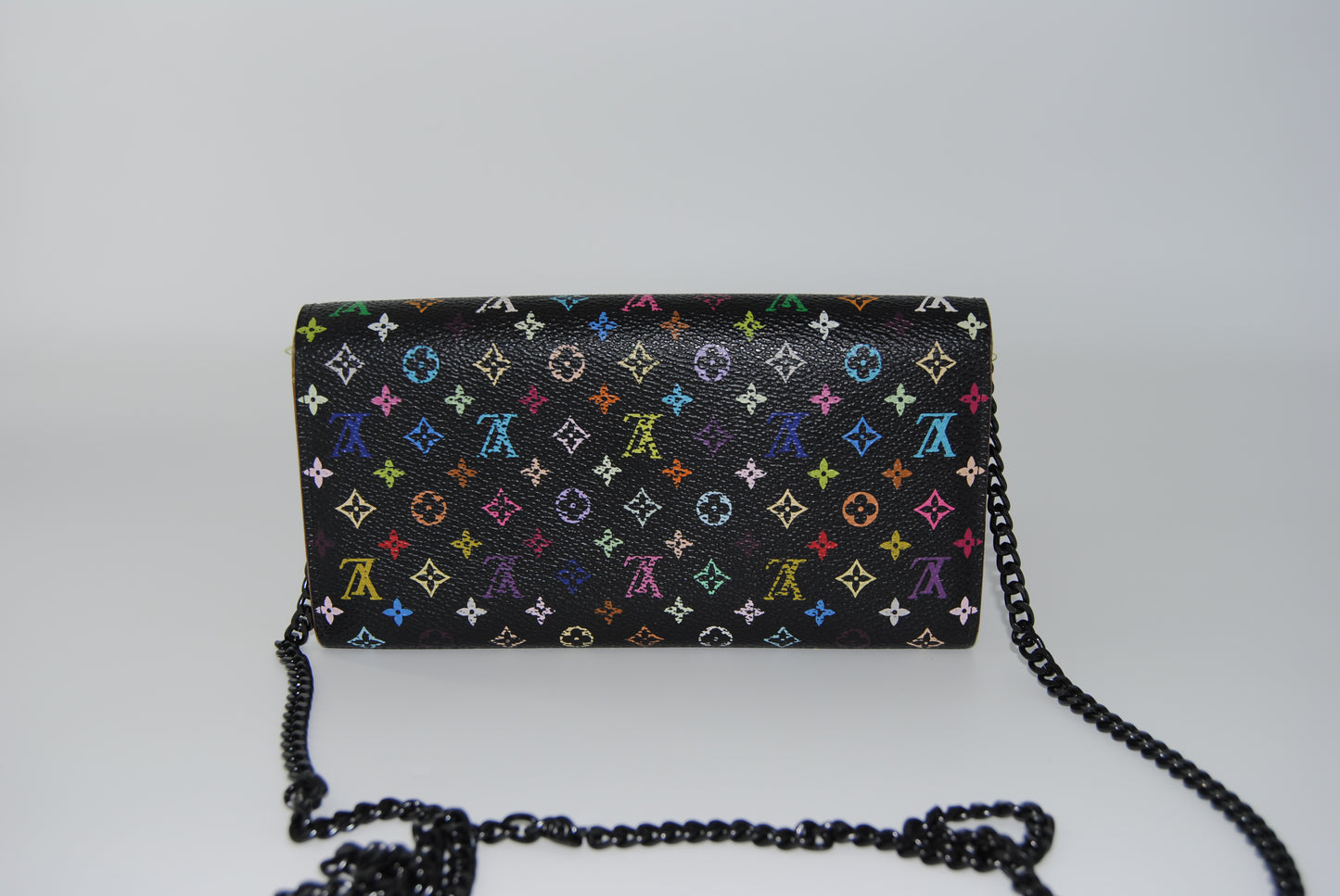 Louis Vuitton Murakami Portefeuille Sarah Wallet Black