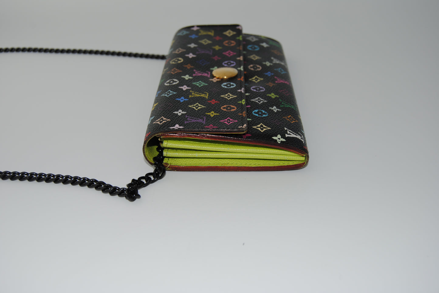 Louis Vuitton Murakami Portefeuille Sarah Wallet Black