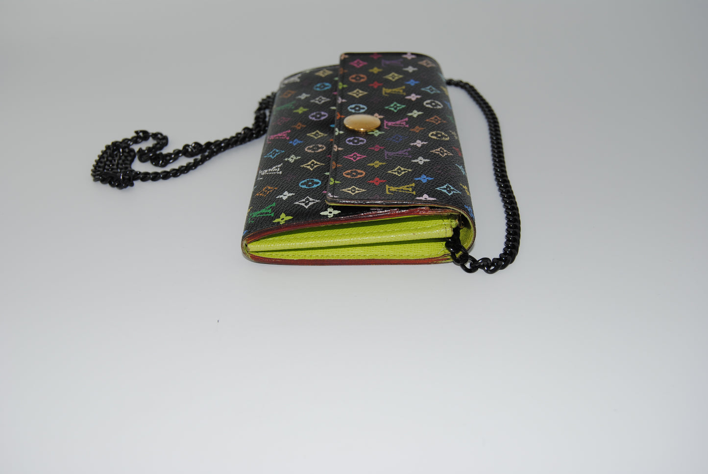 Louis Vuitton Murakami Portefeuille Sarah Wallet Black