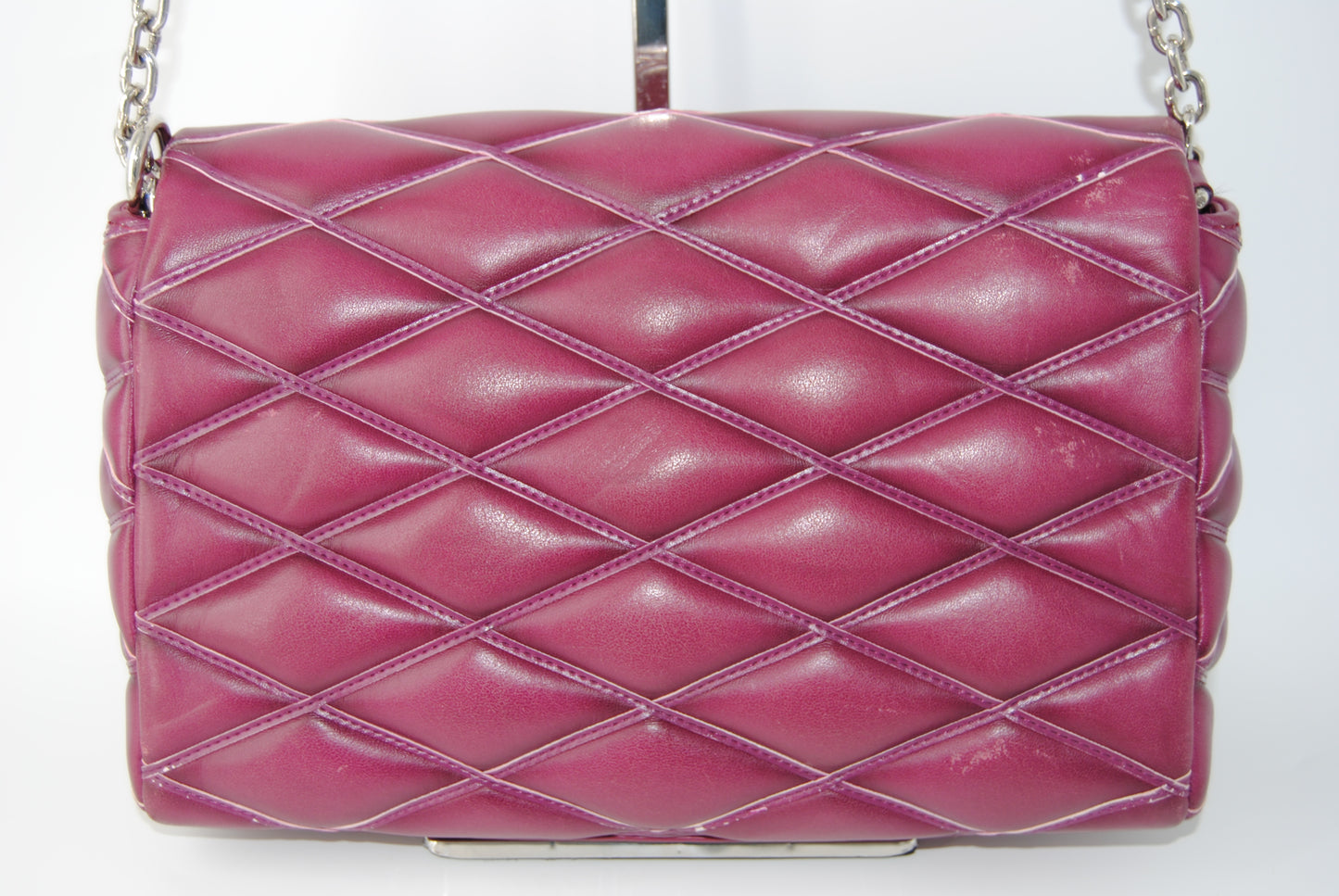 Louis Vuitton Purple Quilted Lambskin Leather GO-14 Malletage MM Bag