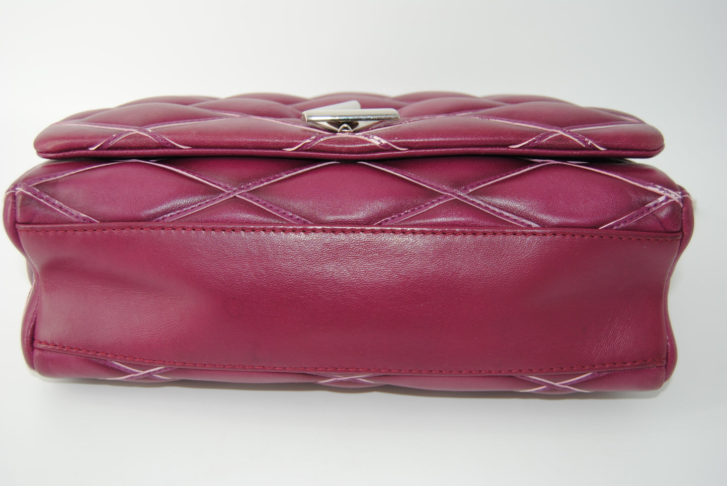 Louis Vuitton Purple Quilted Lambskin Leather GO-14 Malletage MM Bag