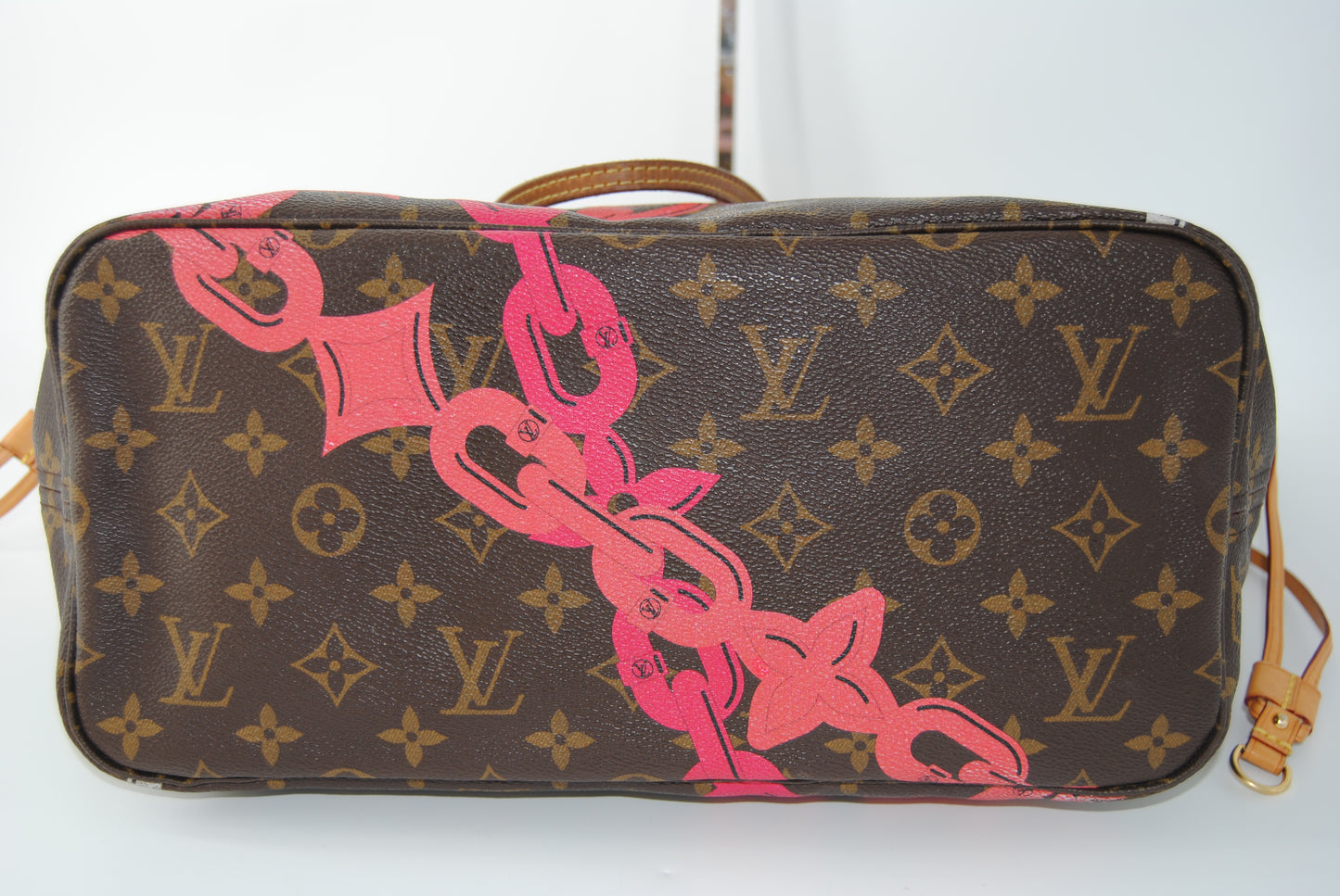 Louis Vuitton Monogram Bay Neverfull MM Rose Ballerine Poppy